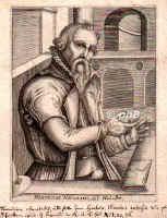 Niclaes, Heinrich, 1502 - um 1580, Mnster, Kln, Religiser Schwrmer, Tufer, Kaufmann. In Mnster, Amsterdam, etwa 1540-60 in Emden, Kampen, Kln, um 1565 in England., Portrait, KUPFERSTICH:, [C. v. Sichem sc.]