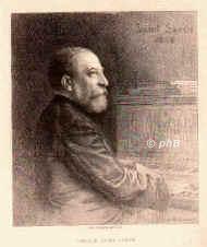 Saint-Saens, Charles (Carl) Camille, 1835 - 1921, Paris, Algier, Komponist, Pianist und Organist. Musikkritiker und Schriftsteller., Portrait, RADIERUNG:, Achille Jacquet del. et sc. 1898
