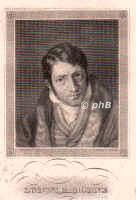 Brne, Ludwig  (eig. Juda Lb Baruch), 1786 - 1837, Frankfurt am Main, Paris, Schriftsteller, Redakteur. Frankfurt am Main, Rdelheim, Stuttgart, Offenbach, Paris., Portrait, STAHLSTICH:, T. [Moritz] Oppenheim pinx.   C[arl] Barth sc.  Um 1850