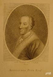Pope, Alexander, 1688 - 1744, London, Twickenham (Themse), Englischer Dichter, bersetzer, Epigrammatiker., Portrait, , Harding p. - J.C. Bock sc. July 1797.