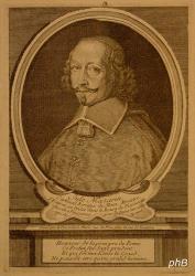 Mazarin, Jules (Giulio Mazzarino), 1602 - 1661, Pescina (Prov. Aquila), Vicennes bei Paris, Franzs. Staatsmann italien. Abstammung. 1641 Kardinal. Hielt sich vom Parlament gechtet 1651-53 in Kln auf., Portrait, , Desrochers sc. (1740).