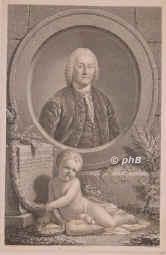 Winkler, Gottfried, 1700 - 1771, , , Bankier. Kunstsammler. Leipzig, Dresden., Portrait, KUPFERSTICH:, Ant. Graff pinx. –  A. F. Oeser ornav. – J. F. Bause sc. 1773.