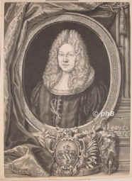 Tucher von Simmelsdorf, Christoph Wilhelm, 1659 - 1714, , , Senator und Stadtkmmerer. Nrnberg., Portrait, SCHABKUNST:, Joh. Kenkel sc.
