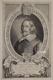 Nerli, Francesco, 1648 - , , , Magistratsprsident in Mantua, Geh.Rat der Herzoginwitwe u. Regentin Maria u. hzgl.mantuanischer Gesandter zum Westfl. Frieden in Mnster u. Osnabrck., Portrait, KUPFERSTICH:, A. v. Hulle pinx.   C. Galle sc. [1648]