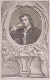 Otway, Thomas, 1651 - 1685, , , Englischer Dramatiker., Portrait, KUPFERSTICH:, M. Beal pinx. –  J. Houbraken sc. 1741.