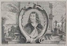 Lingelbach, Jan., 1623 - 1674, Frankfurt am Main, Amsterdam, Maler und Radierer., Portrait, RADIERUNG:, Eisen del.   Ficquet sc.