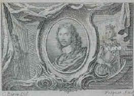 Beek, David,  - 1656, Delft, Haag, Holl. Portrtmaler, Hofmaler der Knigin Christine v. Schweden, auch in England ttig., Portrait, RADIERUNG:, C. Eisen del.     Ficquet sc.