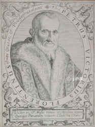 Victorius, Petrus, 1499 - 1585, , , Humanist. Frbeter und Philosoph. Florenz., Portrait, KUPFERSTICH:, [de Bry sc.]