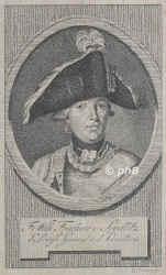 Seydlitz, Friedrich Wilhelm von, 1721 - 1773, Kalkar bei Cleve, Minkowsky bei Namslau, Preussischer General. Bei Kolin, Gotha, Robach, Zorndorf, Hochkirch, Kunersdorf, Freiberg., Portrait, PUNKTIERSTICH:, E. Henne sc.