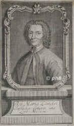 Lancisi, Johann Maria, 1654 - 1720, , , Arzt, Anatom, Mineraloge, Naturforscher. Päpstl. Leibmedicus. Rom., Portrait, KUPFERSTICH:, Sysang sc.