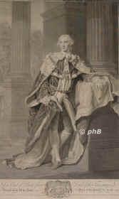 Bute, John Stuart, 3rd Earl of, 1713 - 1792, , , Englischer Premierminister, Physiker, Astronom und Botaniker. Erzieher des nachmal. Knigs Georg III., Portrait, KUPFERSTICH:, Ramsay pinx. 1760.   W. W. Ryland sc. 1763.