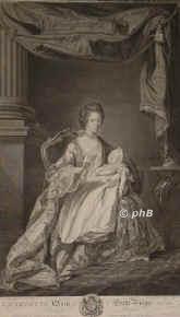 ENGLAND: Charlotte (Sophie Charlotte), Knigin von Grobritannien u. Irland, geb. Prinzessin von Mecklenburg-Strelitz, 1744 - 1818, Mirow, Kew Palace, Jngste Tochter von Herzog Karl I. (17081752) u. Elisabeth Albertine von SachsenHildburghausen (17131761); vermhlt 1761 mit Knig Georg III. von Grobritannien u. Hannover (17381820). [ > MECKLENBURGSTRELITZ: Sophie Charlotte, Prinzessin, Portrait, KUPFERSTICH:, Francis Cotes pinx.   Wm. Wynne Ryland sc. 1770.