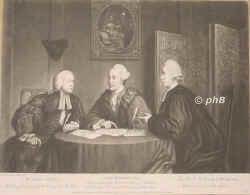 Glyn, John Wilkes, John Horne,   - , , , Serjeant John Glynn (1722-1779), Alderman John Wilkes (1727-1797; Politiker) and Rev. John Horne (afterwards Tooke) (1736-1812; political writer),, Portrait, MEZZOTINTO:, R. Houston inv. delin et fec.