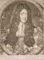 NASSAU-ORANIEN: Wilhelm (Willem) III. von Oranien, Knig von Grobritannien und Irland, 1650 - 1702, im Haag, London, Einziger Sohn von Wilhelm II. von Oranien (16261650) u. Prinzessin Mary Stuart von England (16311660), Tochter von Knig Karl I.; vermhlt 1677 mit Queen Mary II. von England u. Schottland (16621694), lteste Tochter von Knig Jakob II.  1672 Generalstatthalter der Niederlande, 1689 nach der Vertreibung seines Schwiegervaters durch die 
