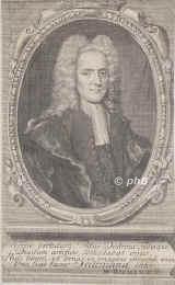 Seelen, Johann Heinrich von, 1688 - 1762, Asel bei Stade, , Theologe, Historiker. 1713 Konrektor in Flensburg, 1715 in Stade, 1718 Rektor in Lbeck., Portrait, KUPFERSTICH:, J. M. voder Hude pinx.   C. Fritzsch sc. Hamburgi 1726.