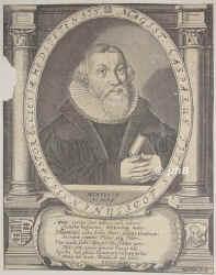Titus, Caspar, 1570 - 1648, Lbejn, , Magister in Wittenberg, Pastor in Cnnern, 1618 in Hettstdt, Stud. in Halle, Leipzig, Wittenberg., Portrait, KUPFERSTICH:, Joh. Drr sc.