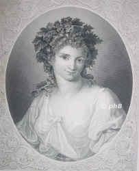 Kauffmann, Angelika, 1741 - 1807, Chur, Rom, Malerin, Freundin Goethes und Winkelmanns., Portrait, STAHLSTICH:, Ipse pinx. –  A. H. Payne sc.  [um 1850]