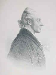 Merck, Johann Heinrich, 1741 - 1791, Darmstadt, [durch Selbstmord], Schriftsteller, bersetzer, Kritiker, Naturforscher. Frderer des jungen Goethe., Portrait, STAHLSTICH:, Weger sc.