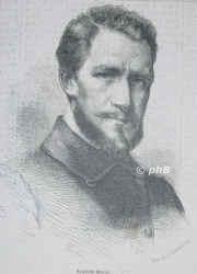 Gonne, Christian Friedrich, 1813 - 1906, Dresden, , Maler, Schriftsteller, 1857 Professor., Portrait, HOLZSTICH:, A.N[eumann del.]    Ed. Kretzschmar sc. [um 1860]