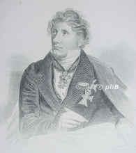 Klenze, Leo von, 1784 - 1864, Bockenem bei Hildsheim, , Architekt. 1810 Hofbaudirektor in Kassel, 1815 in München., Portrait, STAHLSTICH:, A. Duncan sc.  [um 1850]