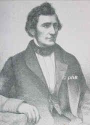 Rietschel, Ernst Friedrich August, 1804 - 1861, Pulsnitz (Lausitz), Dresden, Bildhauer. 1826 Gehilfe bei Rauch, 1832 Professor an der Dresdner Akademie (Lessing-Denkmal in Braunschweig, Goethe- und Schiller-Denkmal in Weimar, Luther-Denkmal in Worms)., Portrait, HOLZSTICH:, ohne Adresse [1857]