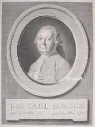 Loesch, Johann Carl, 1717 - 1781, , , nicht ermittelt., Portrait, KUPFERSTICH:, Geyser sc.