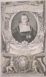 Romanus von Muckershausen, Franz d.J., 1600 - 1668, Leipzig, Leipzig, Jurist. 1639 Professor in Leipzig u. Oberhofgerichtsassessor., Portrait, KUPFERSTICH:, C. Spetner pin. – C. Romstet sc.