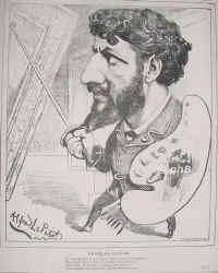 Duran, Carolus Augustus, 1837 - , Lille, , Franzsischer Maler, Naturalist, erhielt 1879 die Ehrenmedaille des Salons., Portrait, LITHOGRAPHIE:, Alfred Le Petit gez.   Yves et Barret sc.