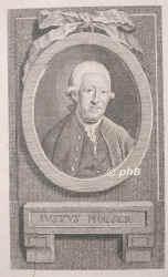 Moeser, Justus, 1720 - 1794, Osnabrck, Osnabrck, Staatsmann, Historiker und Publizist. 1745 Advokat der osnabrckischen Landstnde, 1755 Syndikus der Ritterschaft, 176883 Geh.Referendar, 1784 Geh.Justizrat., Portrait, KUPFERSTICH der Zeit:, ohne Adresse