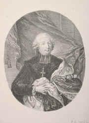 Wangen-Geroldseck, Friedrich Ludwig von, 1775-82 Bischoff von Basel,  - 1782, , , [ in Bearbeitung ], Portrait, KUPFERSTICH / RADIERUNG:, [Klauber sc.]