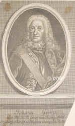 Knigsfeld, Johann Georg Graf von, 1679 - 1750, , Mnchen, Kurbayerischer Wirkl. Geheimer Rat und Kammerherr, Comitialgesandter in Regensburg, Wahlbotschafter in Frankfurt., Portrait, KUPFERSTICH:, J. M. B[ernigeroth] sc.