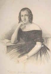 Gnther-Bachmann, Karoline, 1817 - 1874, Dsseldorf, Leipzig, Schauspielerin, Sngerin. Braunschweig, Bremen, Leipzig., Portrait, STAHL-RADIERUNG:, [Singer sc.]