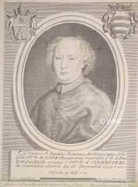 Patrizi, Giovanni,   - 1727, , , TitularErzbischof von Seleucia, Generalschatzmeister des Vatican. Kardinal 1715., Portrait, KUPFERSTICH:, Petrus Nelli pinx.   Hieron. Rossi incid.