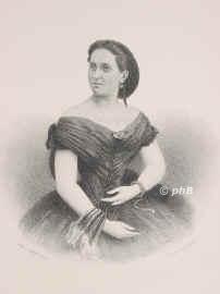 Delia-Claar, Hermine, 1848 - , Wien, , Schauspielerin. Pest, 1864 Hamburg, Meiningen, Leipzig, Prag, 1865 Berlin am Schauspielhaus, 1876 das. am Residenztheater, Schwerin, Mnchen, Frankfurt., Portrait, STAHLSTICH:, A. Weger sc.