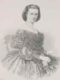Alvsleben-Otto, Melitta, 1844 - 1884, , , Opernsängerin., Portrait, STAHLSTICH:, H. Krone phot. –  Weger sc.