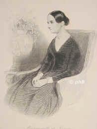 Roissy, Noemi de, 1830 - , Ajaccio (Korsika), , Französ.–italienische Sängerin. Debut 1847 in Paris, sang später hauptsächlich auf italienischen Bühnen., Portrait, STAHLSTICH:, A. Duncan sc.