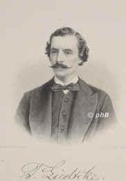 Liedtke, Theodor, 1828 - 1902, , , Schauspieler. Knigsberg, Altona, Stettin, Weimar, Mnchen, Berlin., Portrait, STAHLSTICH:, Weger sc.