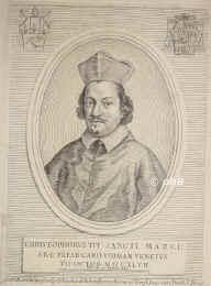 Vidman, Cristoforo,  - 1660, , , Kardinal 1647. Auditor of the Apostolic Chamber. Sein Grabmal in S. Marco in Rom., Portrait, KUPFERSTICH:, Steph. Picart del. et sc.