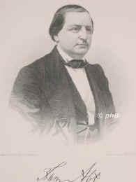 Abt, Franz, 1819 - 1885, Eilenburg, Wiesbaden, Komponist, 1841 Musikdirektor in Bernburg, 1841 Chorleiter in Zrich,  1852 Vizehofkapellmeister in Braunschweig, 1855 Hofkapellmeister., Portrait, STAHLSTICH:, Steinmann phot.   Weger sc.  Um 1850