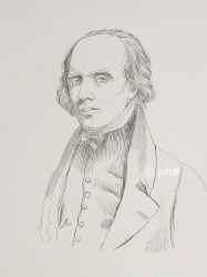 Flaxman, John, 1755 - 1826, York, London, Englischer Bildhauer, Zeichner und Kunstschriftsteller., Portrait, KUPFERSTICH in Umrimanier:, schwedisch,  um 1825