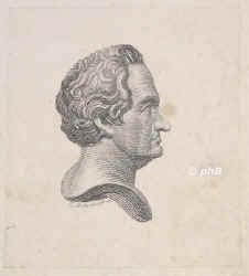 Goethe, Johann Wolfgang (1782 von), 1749 - 1832, Frankfurt am Main, Weimar, Dichter und Naturforscher, 1776 sachsenweimar. Geh.Legationsrat u. 1779 Geh.Rat u. Staatsminister., Portrait, KUPFERSTICH:, G. Metzeroth sc.   [um 1820]