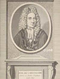 Gravesande, Willem Jacob van's, 1688 - 1742, Hertogenbosch, Leiden, Niederlndischer Astronom, Mathematiker, Physiker, Philosoph. 1717 Professor in Leyden., Portrait, KUPFERSTICH der Zeit:, ohne Adresse