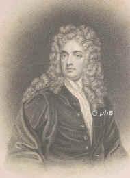 Addison, Joseph, 1672 - 1719, Wilston (Wiltshire), London, Englischer Dichter, Essayist und Publizist. 1697 Dozent in Oxford, 170618 im Staastdienst. 1711/12 Herausgeber des 