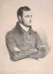 Delaroche, Paul (eig. Hippolyte), 1797 - 1856, Paris, Paris, Französischer Historien- und Porträtmaler., Portrait, LITHOGRAPHIE:, Gigoux del. –  Lith de Kaep[mann? ] & Co.