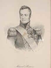 Roussin, Albin-Reine, baron de, 1781 - 1854, Dijon, Paris, Franzsischer Admiral und Diplomat, 1832-39 Gesandter in Konstantinopel, 1843 Marineminister., Portrait, LITHOGRAPHIE:, Ccilie Brandt del. [um 1830]