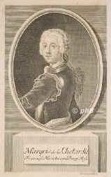 Chetardie, J. J. T. Marquis de la, 1705 - 1759, , Hanau, Franzsischer Diplomat, Gesandter am preuischen Hofe; in London, Holland, Russland, Turin (1749). He engineering the coup d'etat that brought Elizaveta Petrovna (Peter the Great's daughter) to the Russian throne in 1741., Portrait, KUPFERSTICH:, Bernigeroth sc.