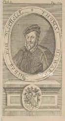 Howard, Thomas, 1514 Earl of Surrey, 1524 3.Duke of Norfolk, 1473 - 1554, , Kenninghall (Norfolk), Englischer Feldherr und Staatsmann unter Heinrich VIII., Gegner von Kardinal Wolsey.   Onkel von Anne Boleyn und Catherine Howard, Frauen Heinrichs VIII.; vermhlt 1495 mit Anne, Tochter von Knig Edward IV., dadurch Schwager Heinrichs VII., Portrait, KUPFERSTICH:, ohne Adresse, um 1700