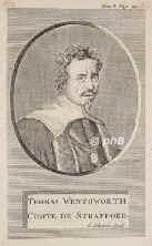Strafford, Thomas Wenthworth, Earl of, 1593 - 1641, , [enthauptet], Statthalter von Irland., Portrait, KUPFERSTICH:, G. Schouten sc. [17. Jh.]