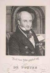 Potter, Louis-Joseph-Antoine de, 1786 - 1859, Brgge, Brgge, Belgischer Politiker und Schriftsteller., Portrait, STAHLSTICH:, Nach d. Leben gez.   Bahmann sc.