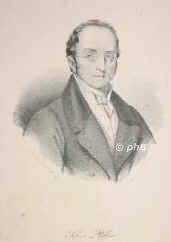 Pellico, Silvio, 1789 - 1854, Saluzzo (Piemont), Turin, Italienischer Dichter. Carbonari, 182030 Kerkerhaft auf der Festung Spielberg (Brnn), 1830 begnadigt, Bibliothekar in Turin., Portrait, LITHOGRAPHIE:, Ccilie Brandt del.